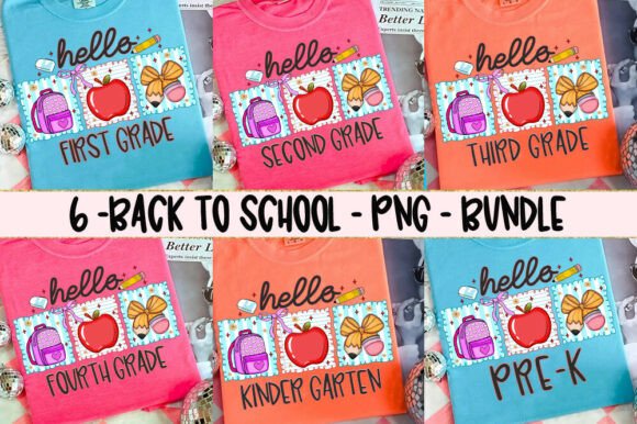Back to School Bundle Preppy Shirt Png: Your Creative Toolkit