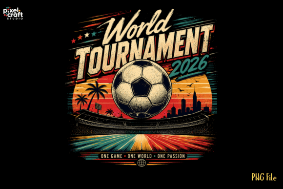Capture the 2026 Cup: A Retro Graphic for Global Soccer Fans