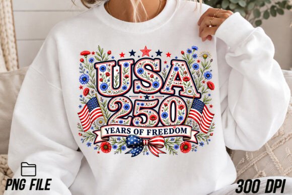 Celebrate 250 Years of American Independence with This Floral PNG