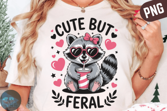 Cute but Feral: Styling with the Raccoon Pink Glasses PNG