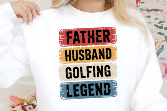 Father Husband Golfing Legend PNG: The Ultimate Design Asset for Golf-Loving Dads