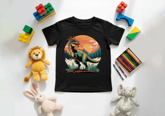 Kids Dino Skateboard Cartoon Funny Baby: A Playful Design Asset