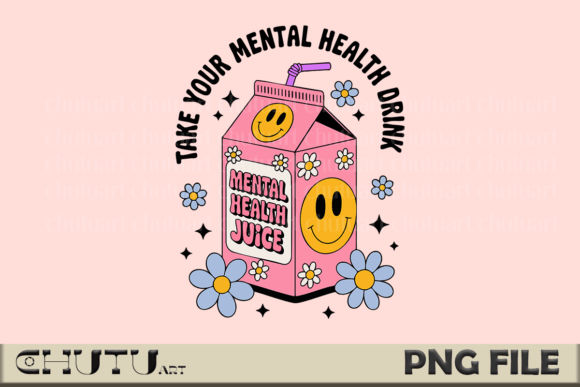 Mental Health Drink PNG: A Burst of Wellness