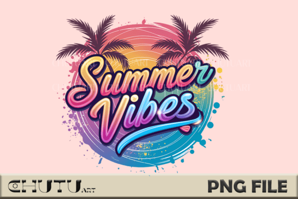 Summer Vibes PNG: A Tropical Sunset for Your Designs